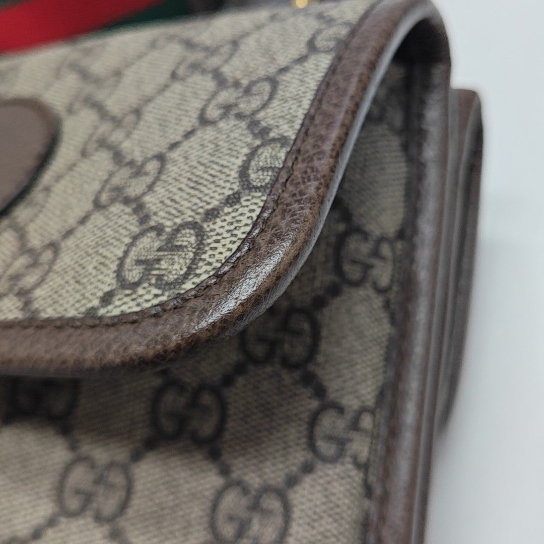 Neo Vintage Small Monogram Coated Canvas Beige