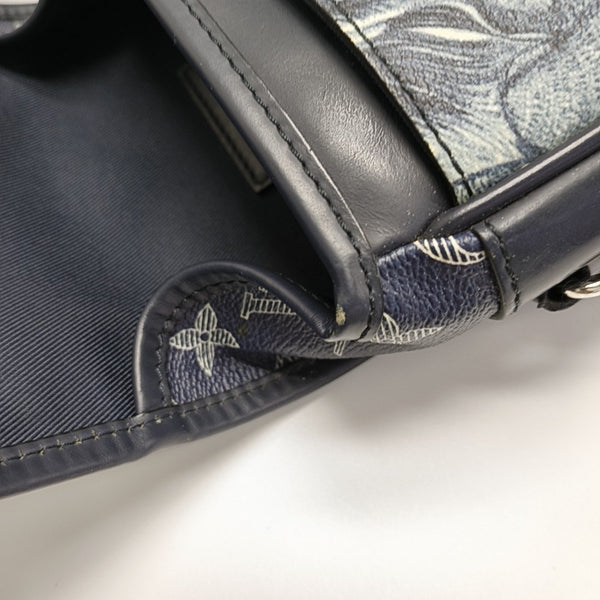 CHAPMAN SAVANE BB Monogram Coated Canvas Blue