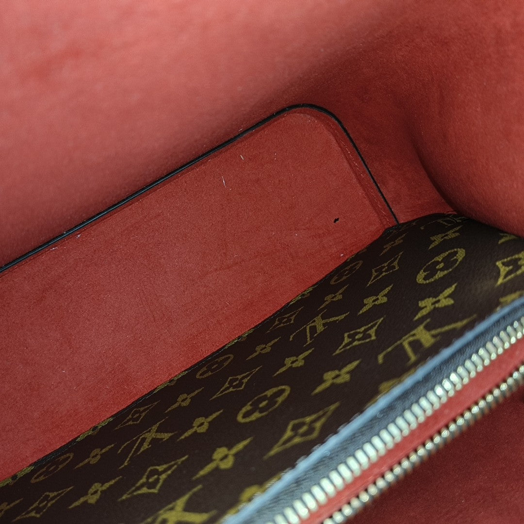 NÉONOÉ MM Monogram Coated Canvas Brown