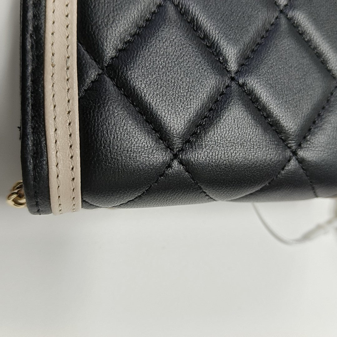 DIANA CC Mini Quilted Lambskin Black