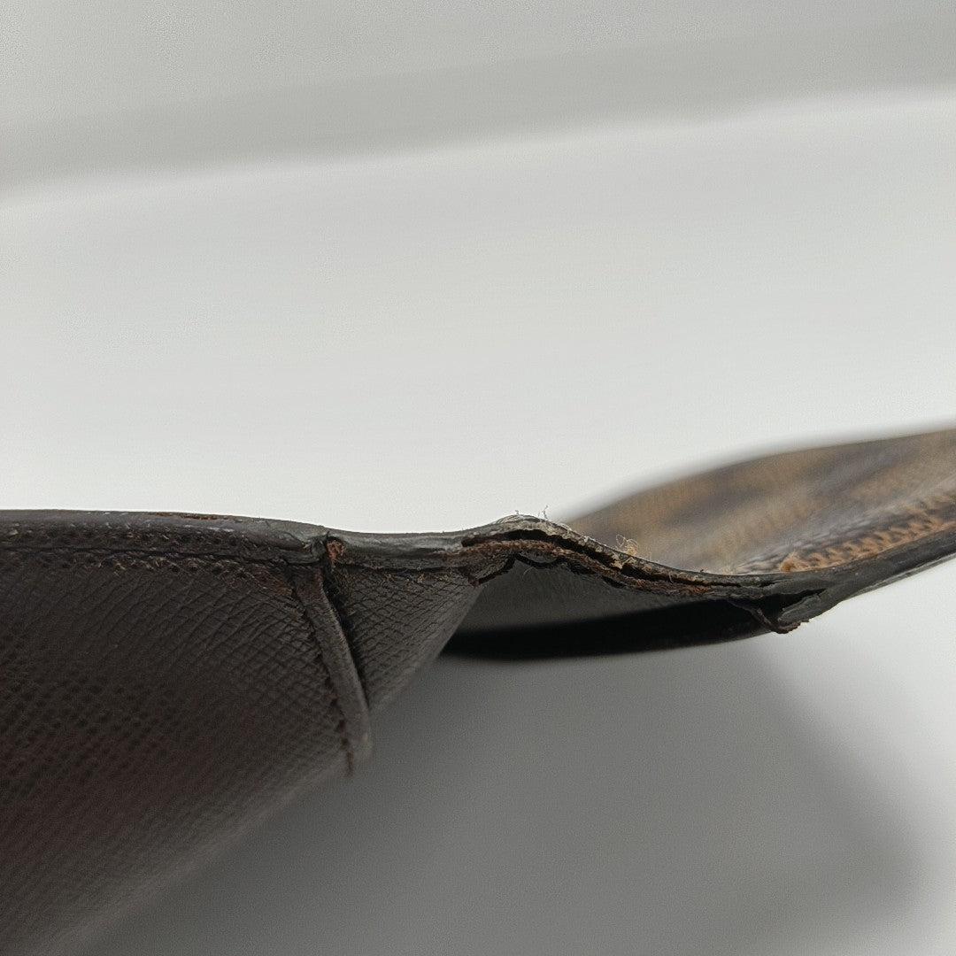 JAMES Damier Ebene Coated Canvas Brown Wallet