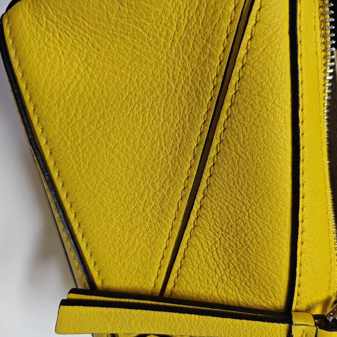 Puzzle Calfskin Yellow