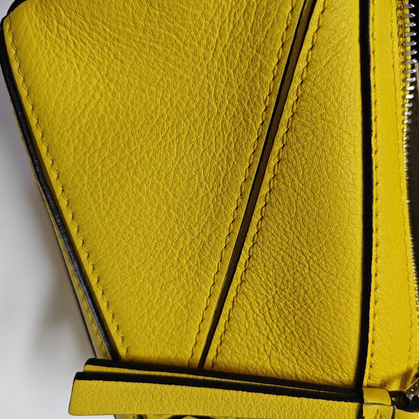 Puzzle Calfskin Yellow