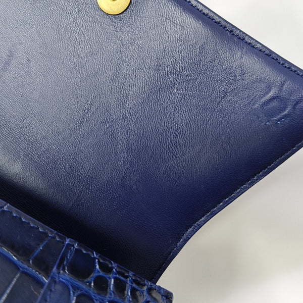 Hourglass S Calfskin Blue