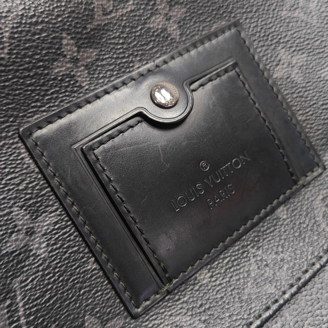 VOYAGER PM Monogram Coated Canvas Black