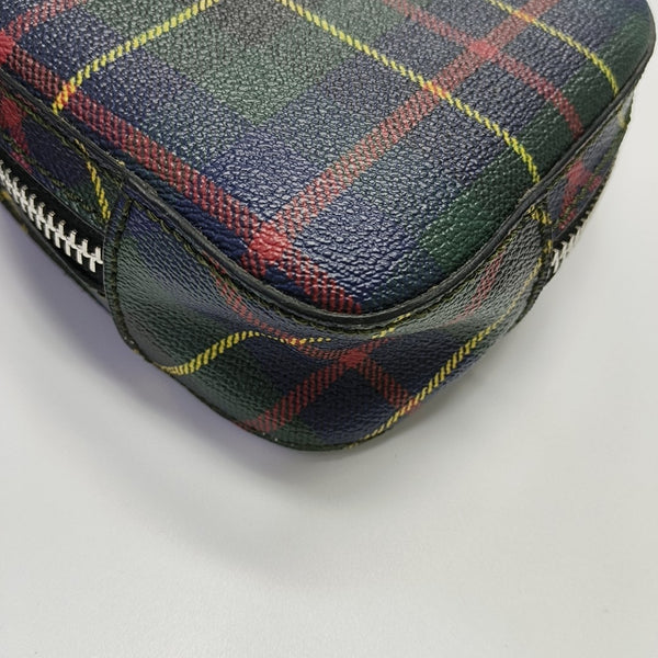 Coated Canvas Shoulder Bag Green
