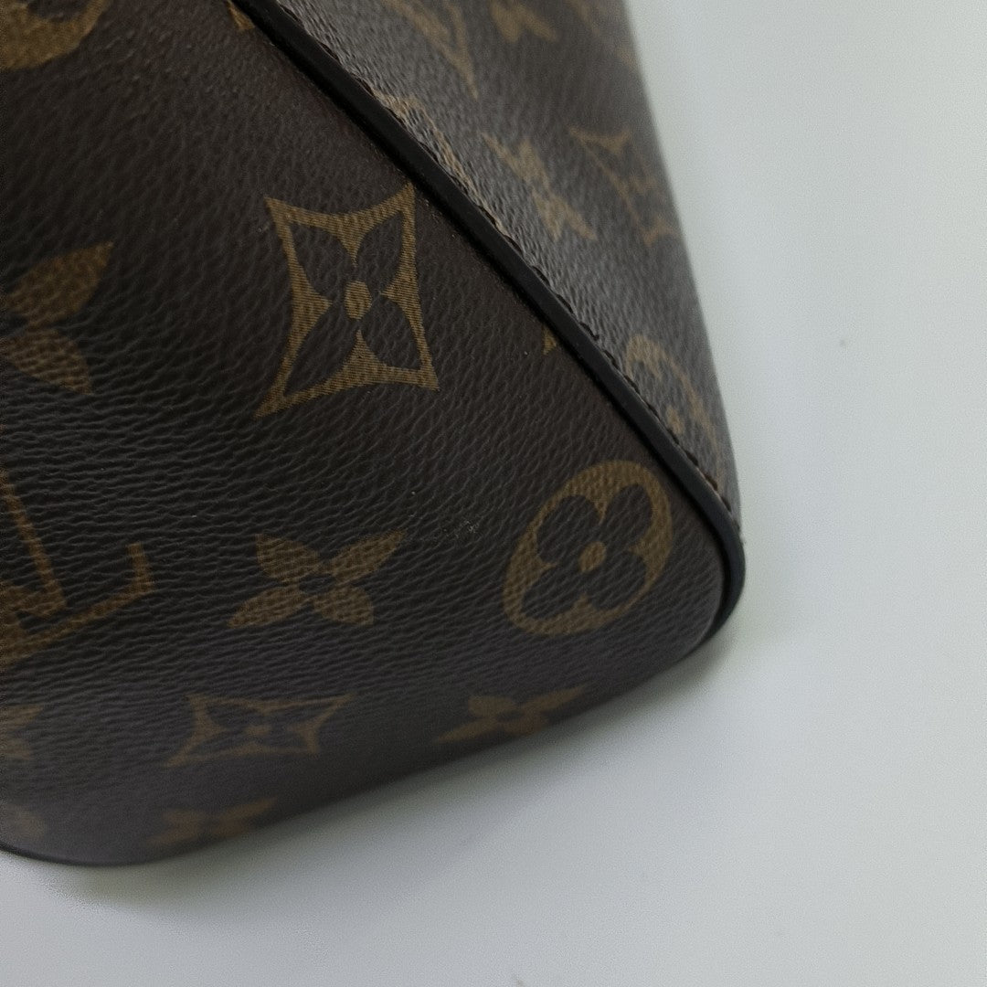 CLUNY PM Monogram Coated Canvas Brown