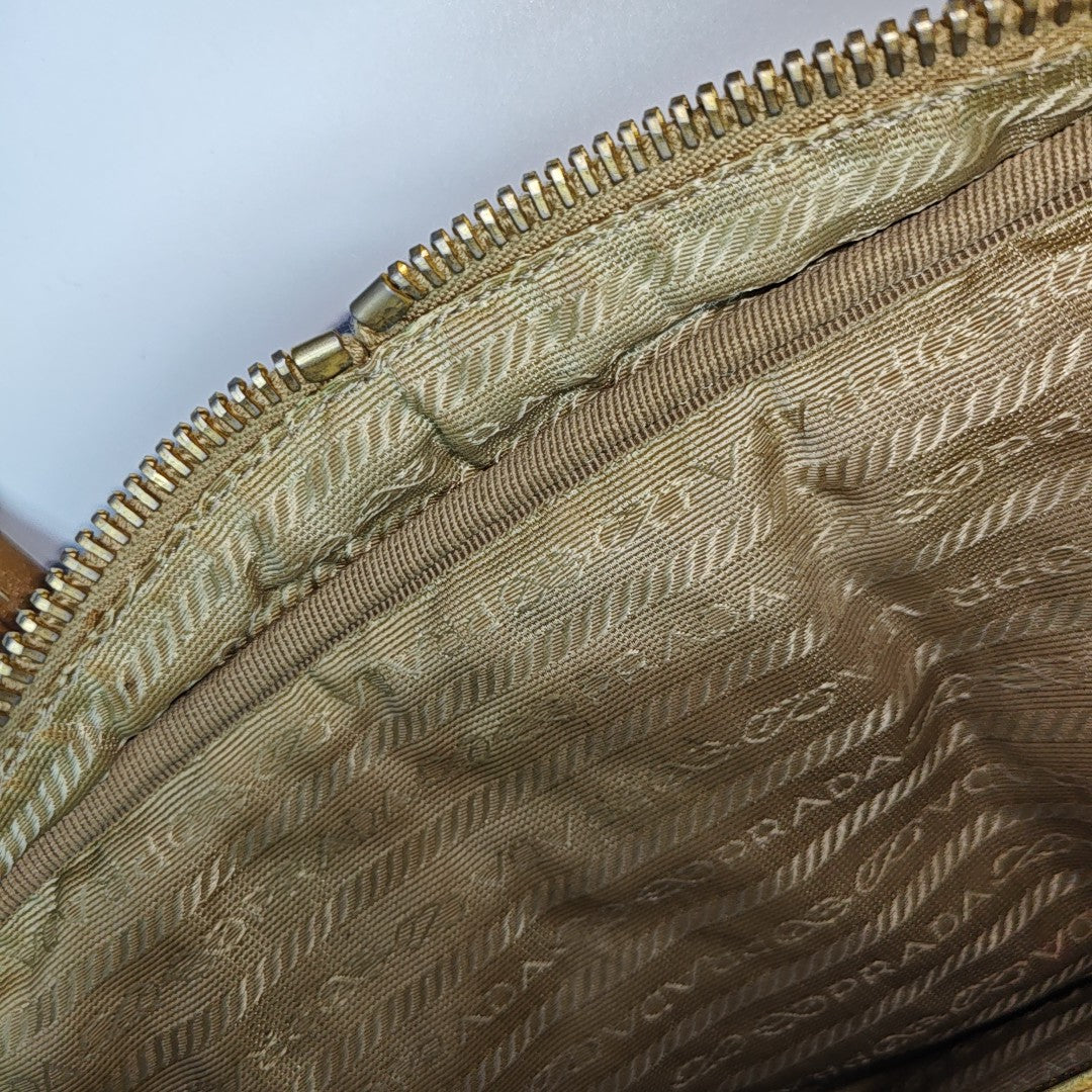Canvas Top Handle Bag Brown