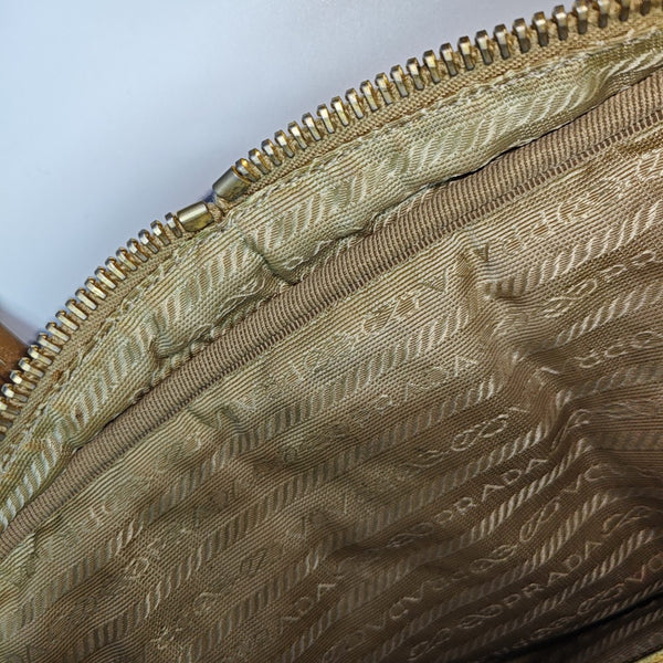 Canvas Top Handle Bag Brown
