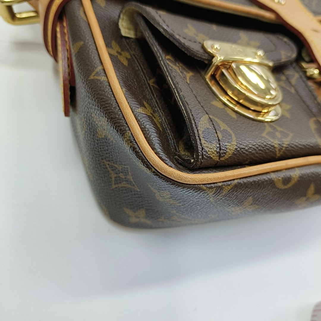 HUDSON PM Monogram Coated Canvas Brown