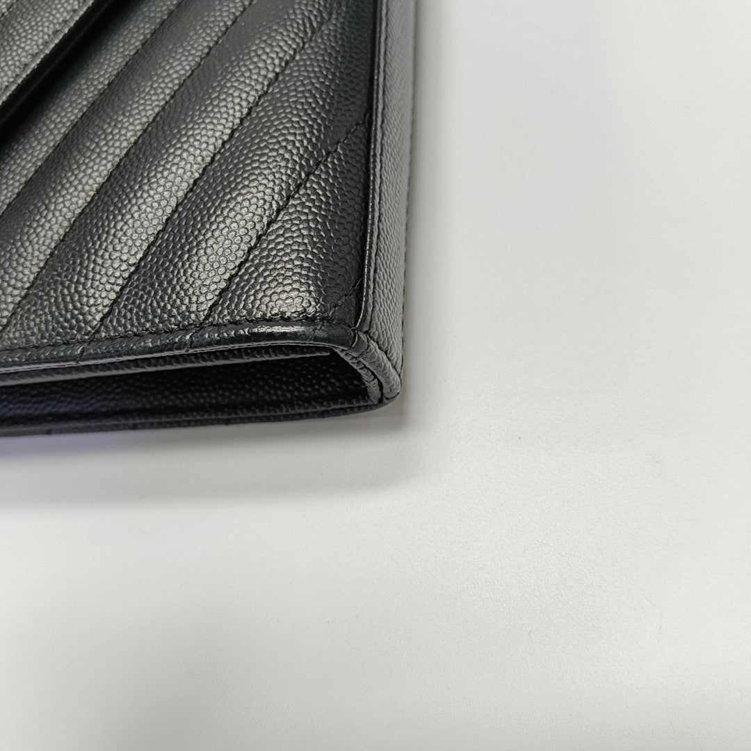 MONOGRAM Medium Chevron Calfskin Black