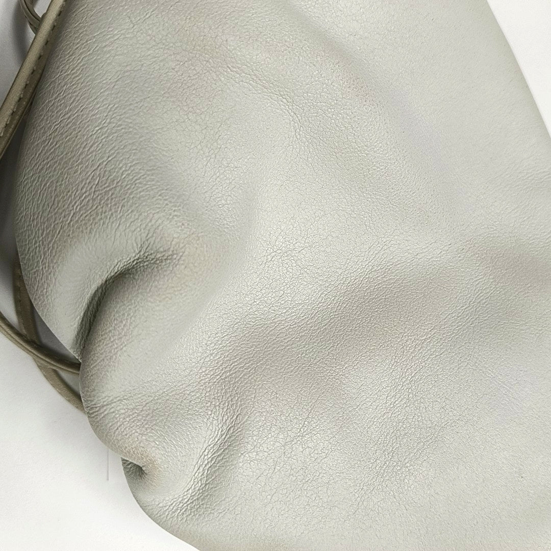 Authenticated pre-owned  The Pouch Mini Calfskin White - Shoulder Bag at Looply