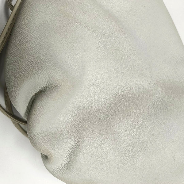 Authenticated pre-owned  The Pouch Mini Calfskin White - Shoulder Bag at Looply