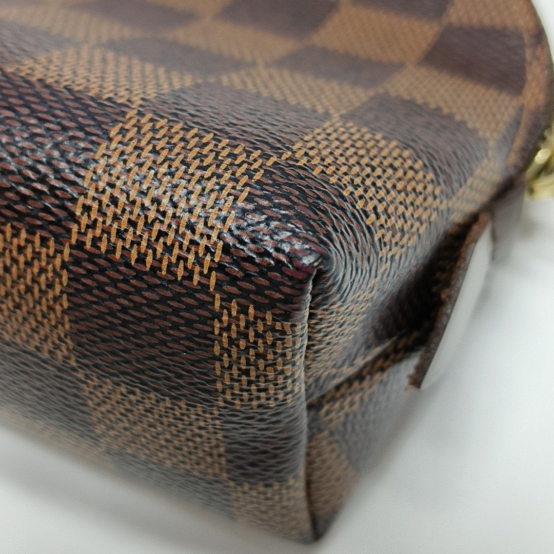 COSMETIC PM Damier Ebene Coated Canvas Brown
