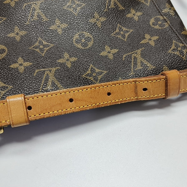 MUSETTE TANGO PM Lona recubierta Monogram marrón