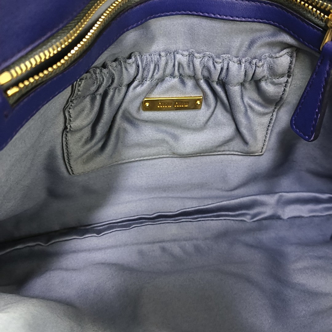 Crystal Quilted Lambskin Purple