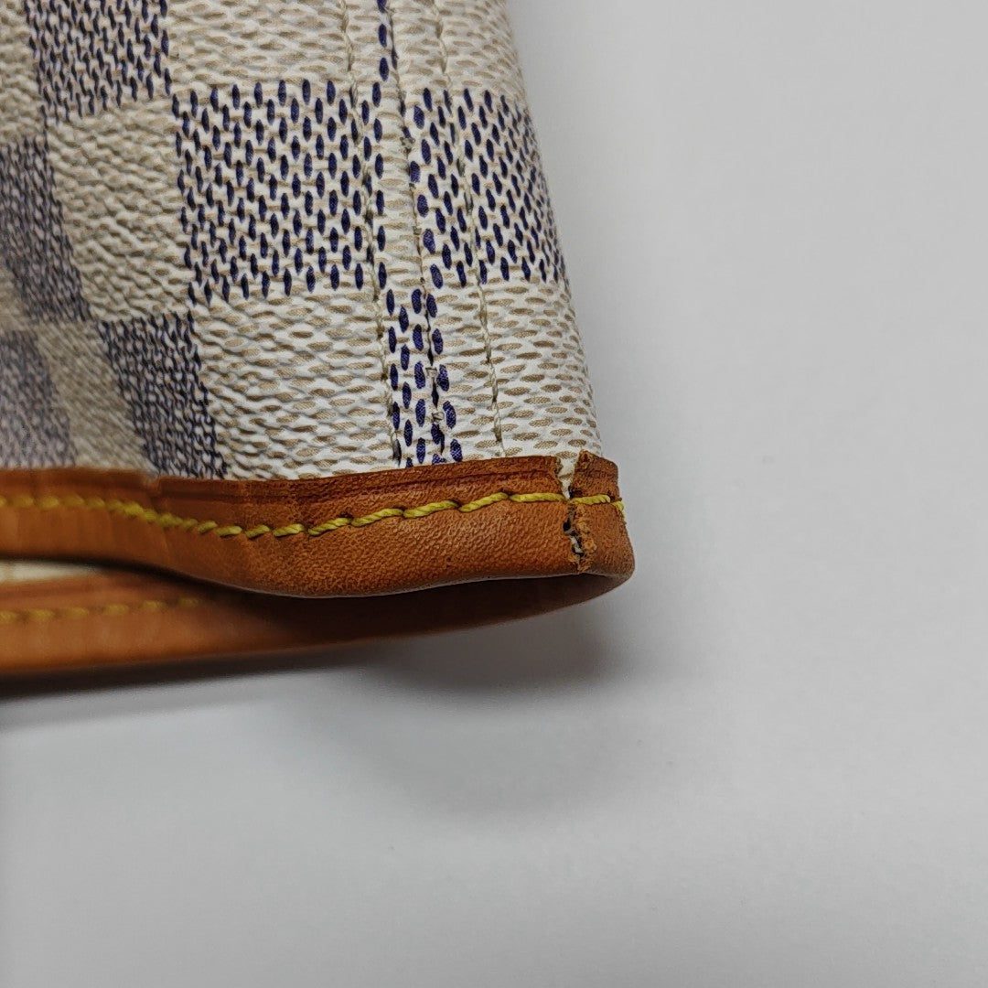 NEVERFULL MM Damier Azur Coated Canvas Beige