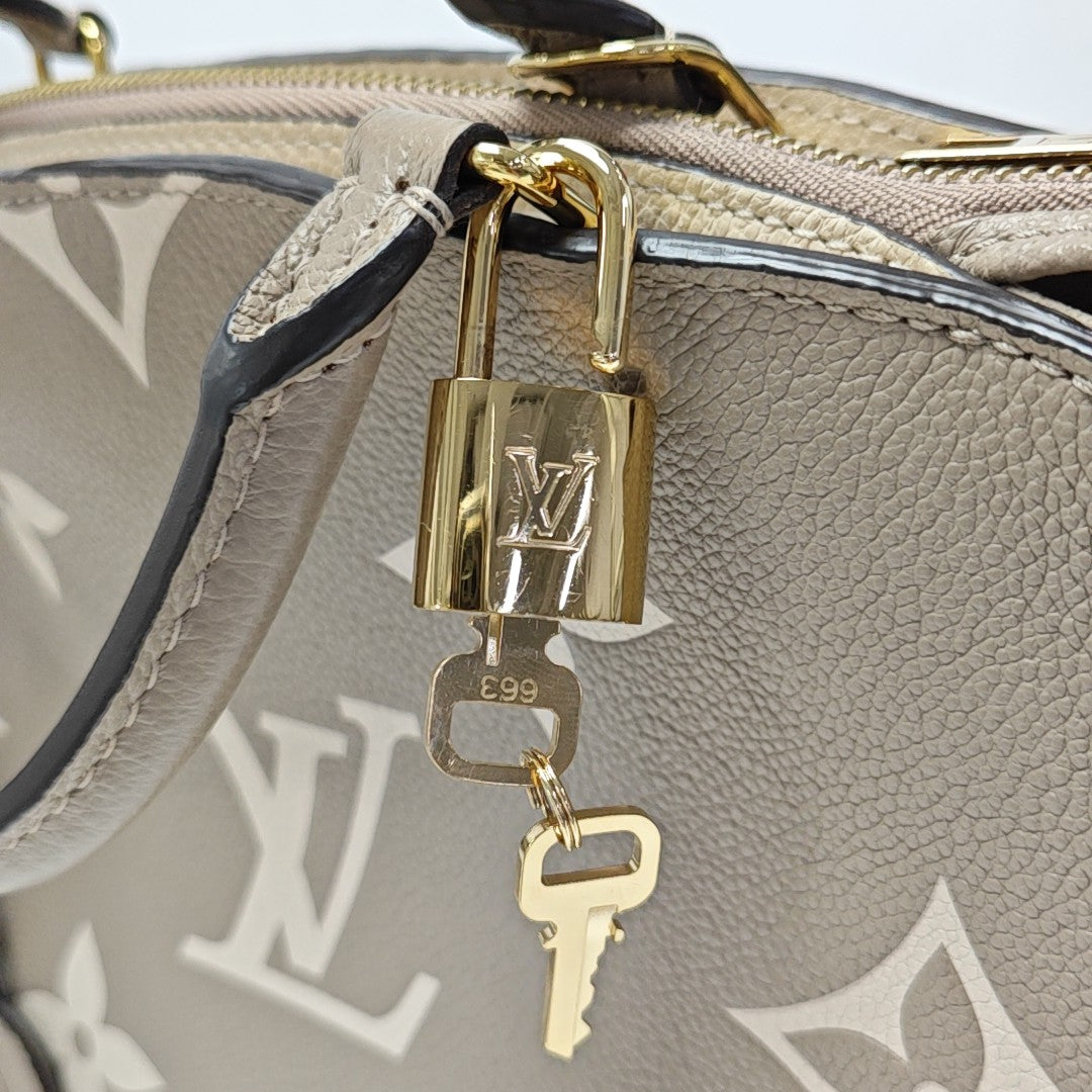 PALAIS PM Monogram Calfskin Gray