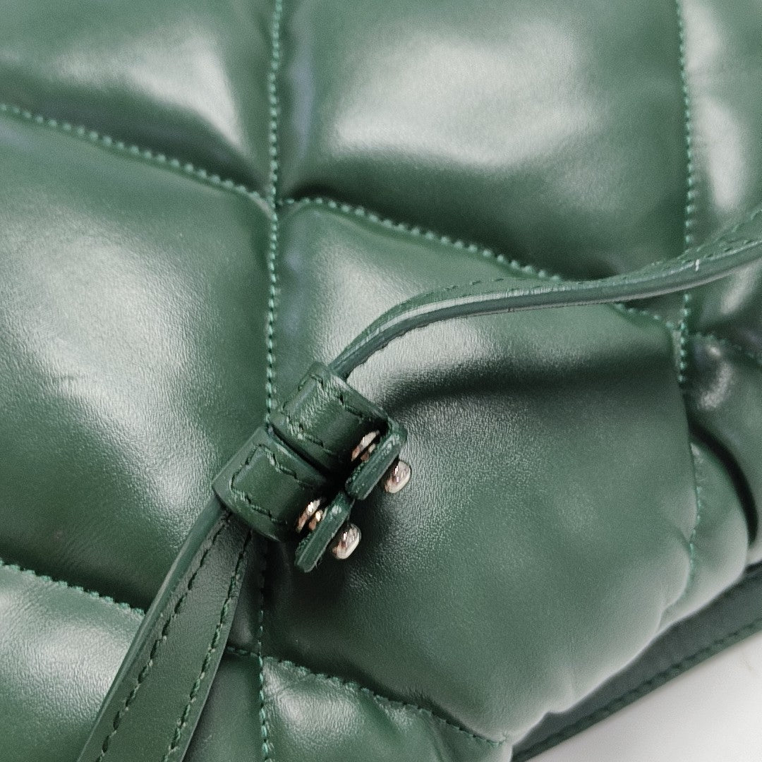 B. Quilted Calfskin Green