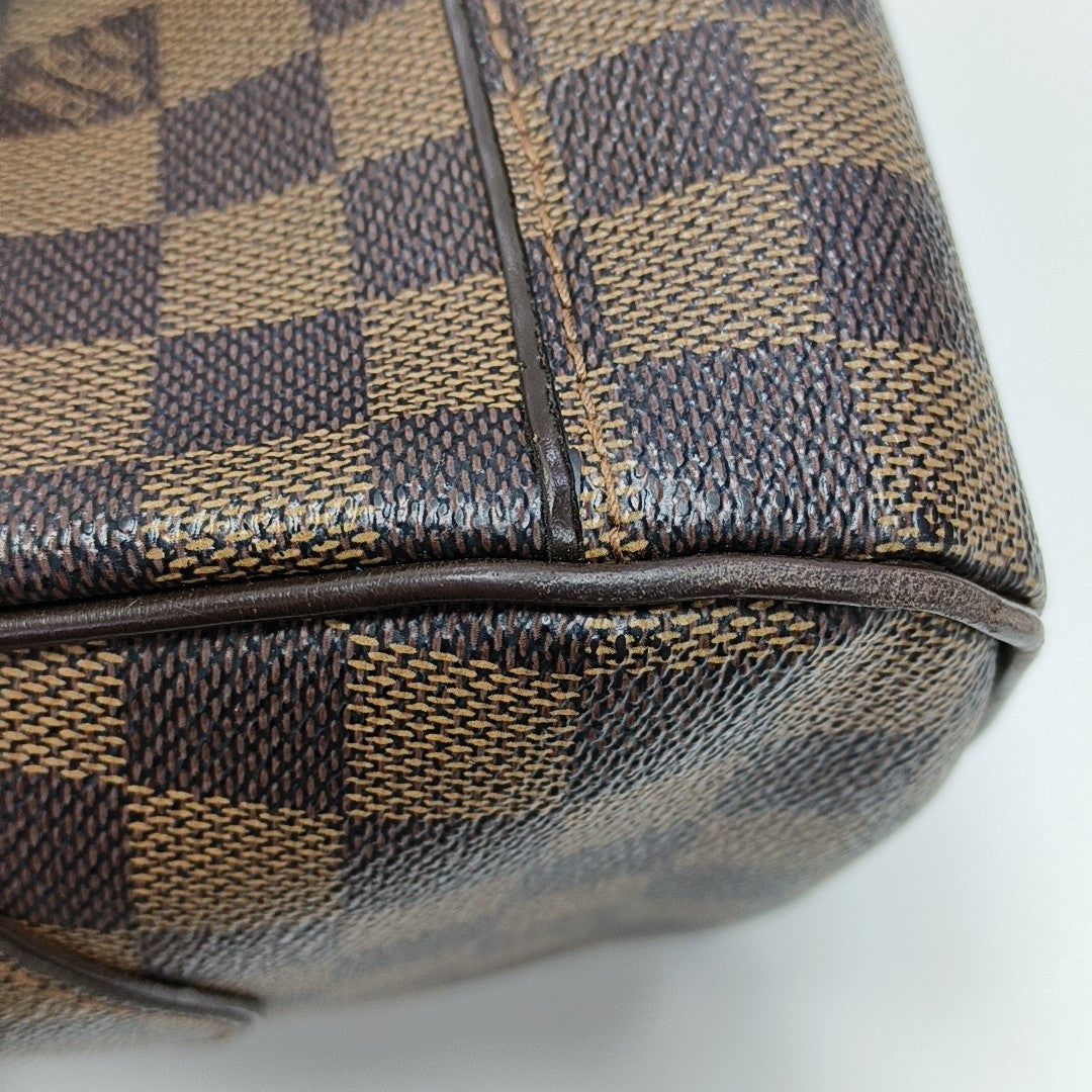 DUOMO Damier Ebene Coated Canvas Brown