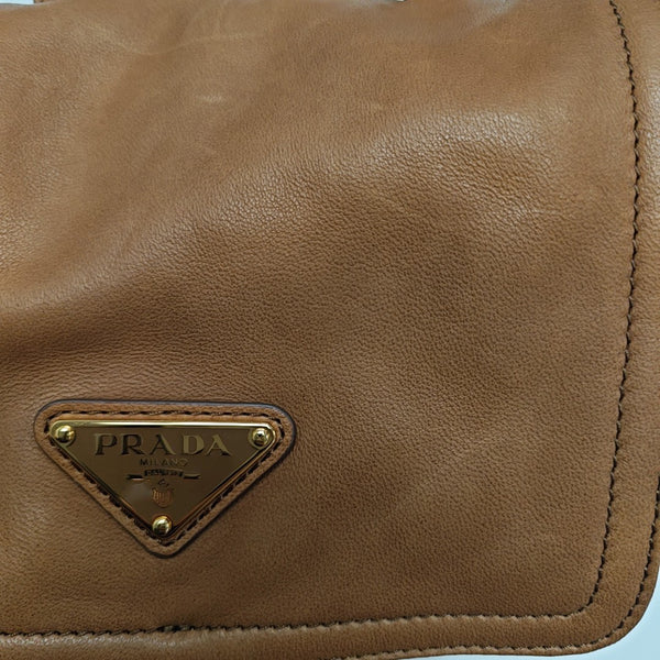 Re-Nylon Backpack Lambskin Brown
