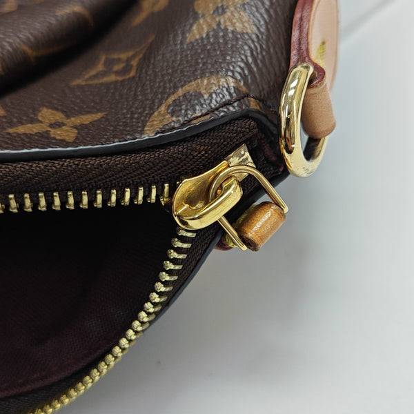 RIVOLI MM Monogram Coated Canvas Brown