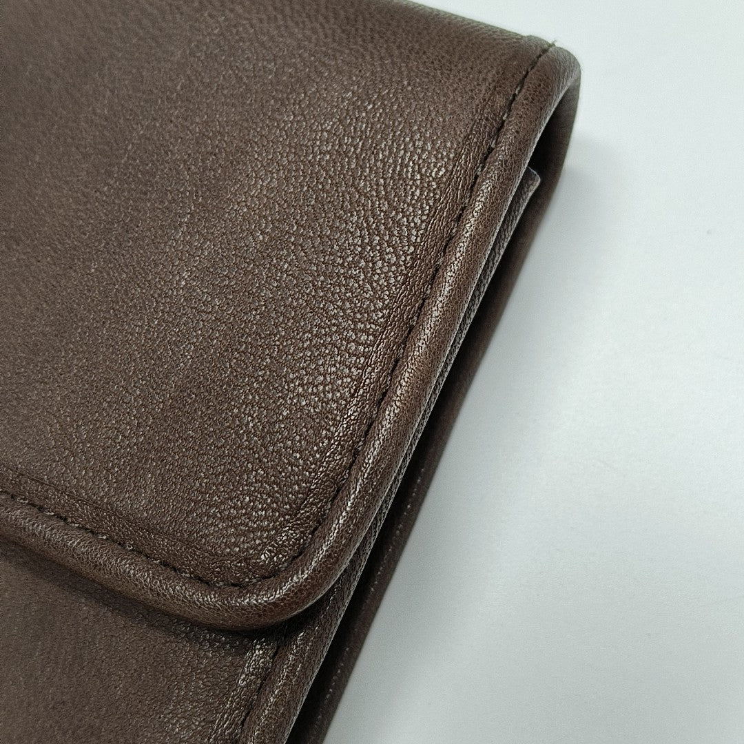 Lambskin Shoulder Bag Brown
