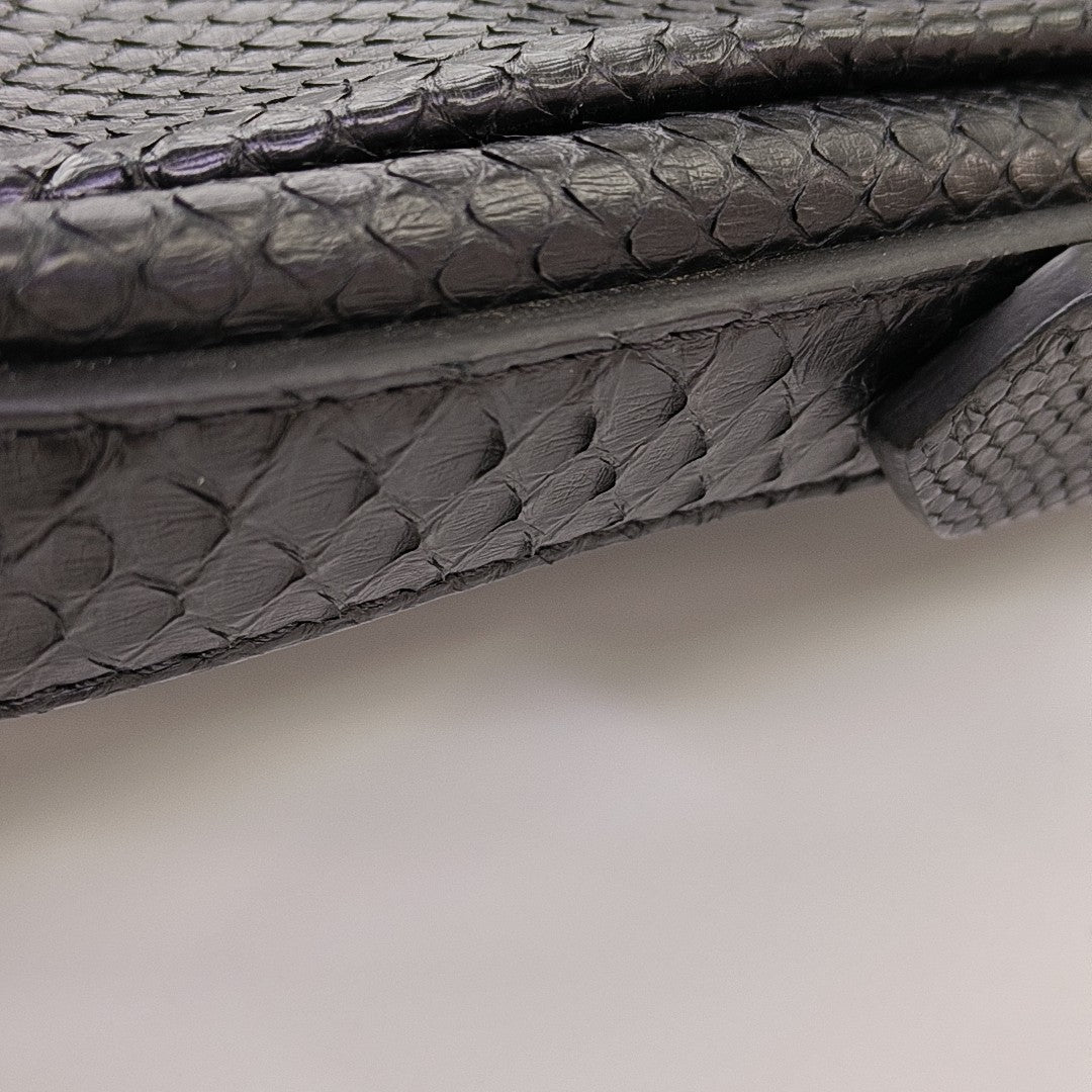 Python Shoulder Bag Black