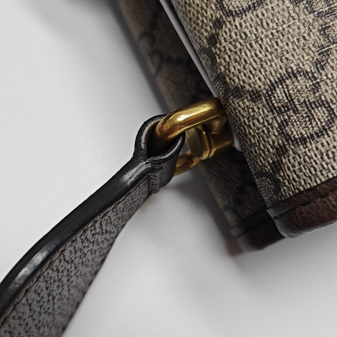 Neo Vintage Small Monogram Coated Canvas Beige