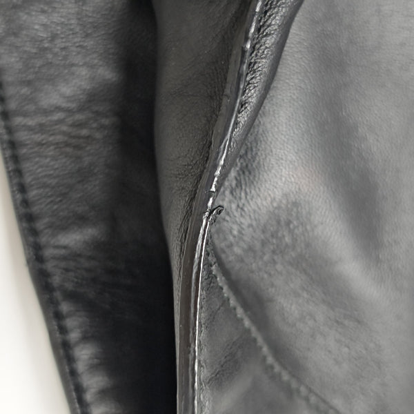 Calfskin Shoulder Bag Black