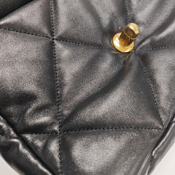 CHANEL 19 Small Quilted Lambskin Black