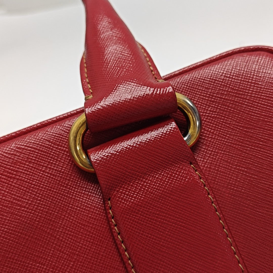 Suitcase Saffiano Calfskin Red