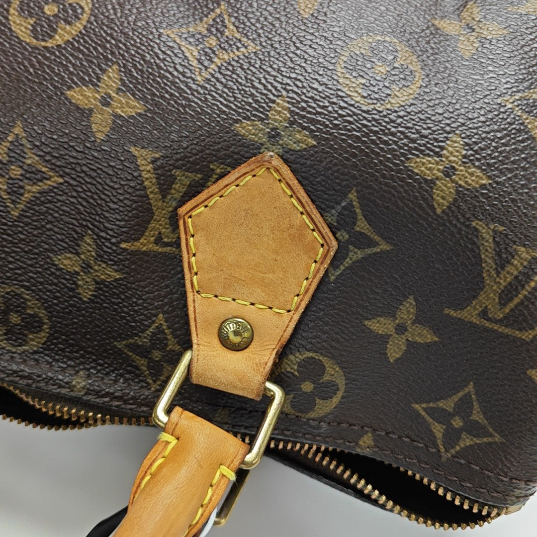 SPEEDY 30 Lona revestida Monogram marrón