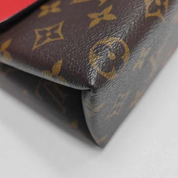 LOCKY BB Monogram Coated Canvas Red