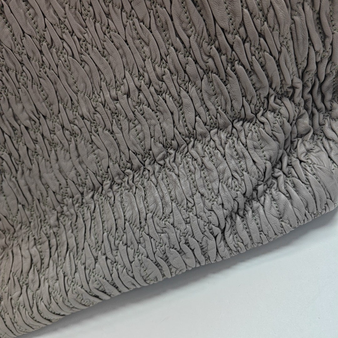 Lambskin Tote Bag Gray