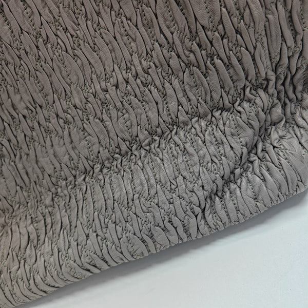 Lambskin Tote Bag Gray