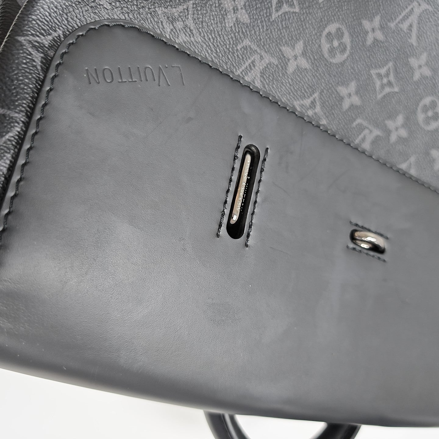 STEAMER Monogram Coated Canvas Black
