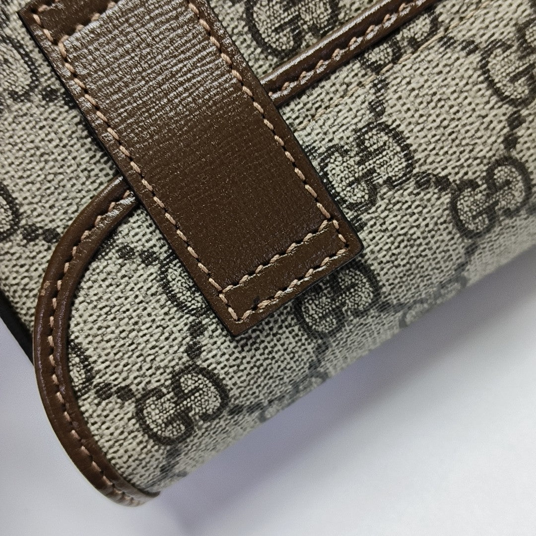 Jackie 1961 Pequeño Monograma Lona Revestida Beige