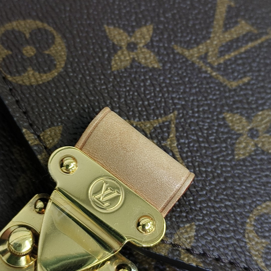 MÉTIS MM Monogram Coated Canvas Brown