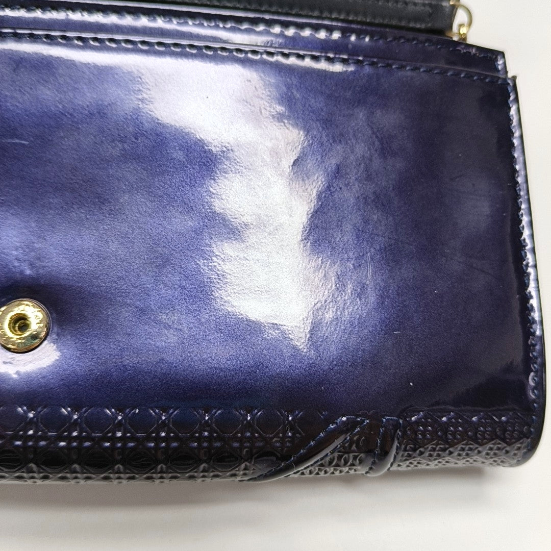 Authenticated pre-owned  Diorama Calfskin Blue - Shoulder Bag at Looply