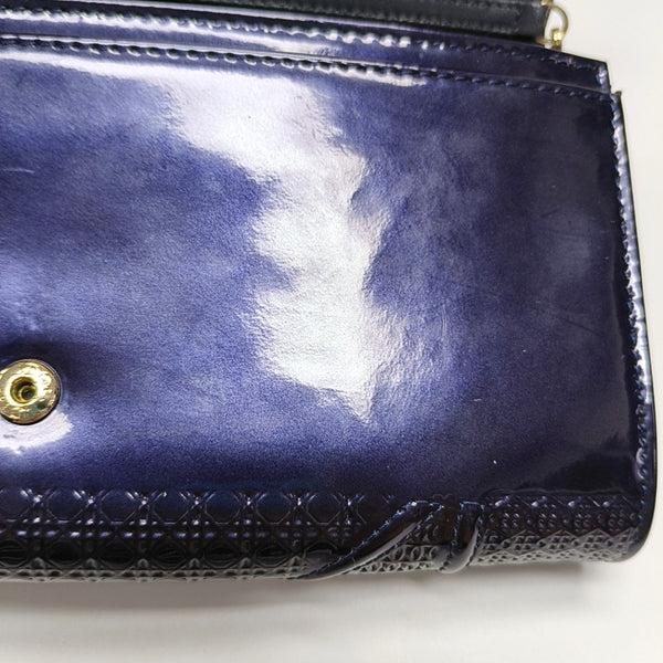 Authenticated pre-owned  Diorama Calfskin Blue - Shoulder Bag at Looply