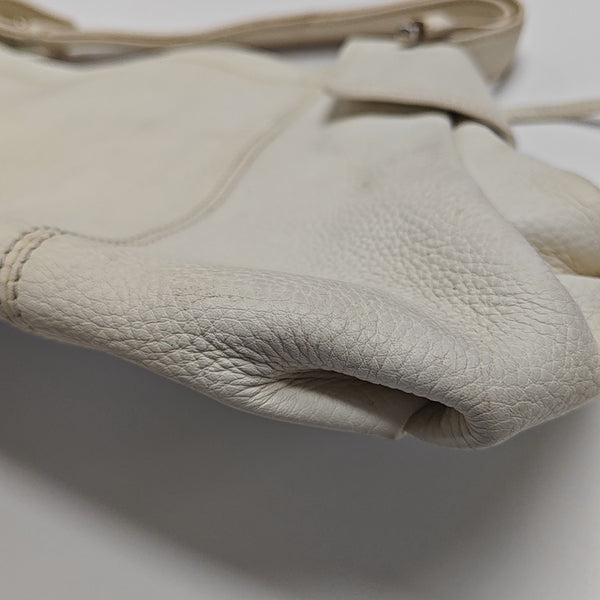 Calfskin Top Handle Bag White
