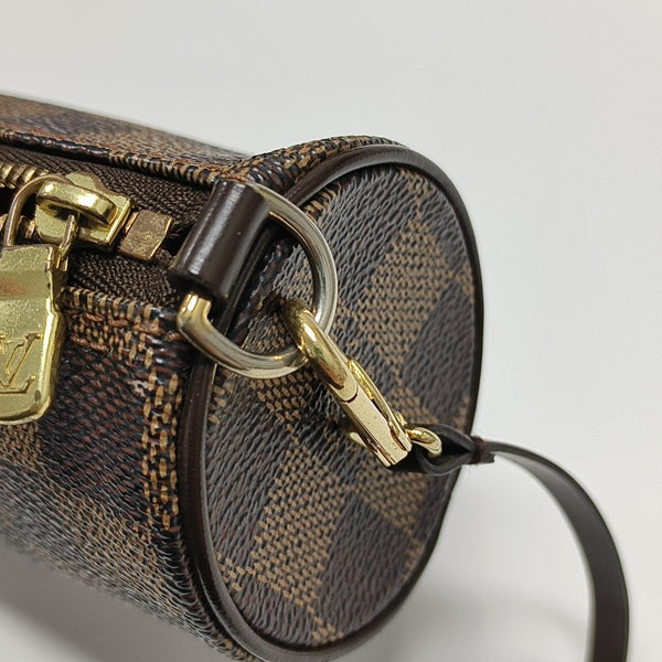 PAPILLON 30 Damier Ebene Coated Canvas Brown
