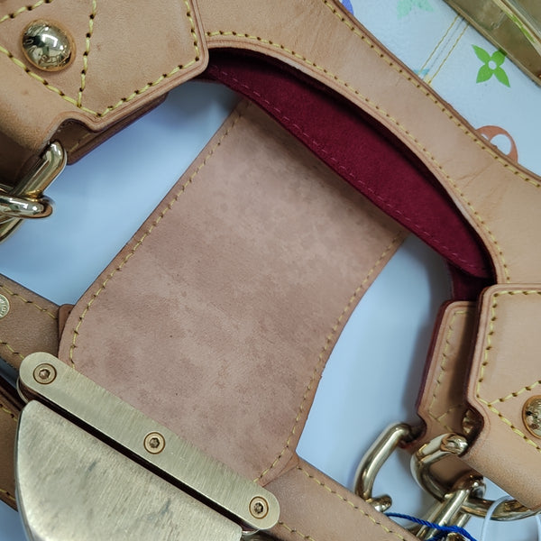 LV × TM URSULA Monogram Coated Canvas White