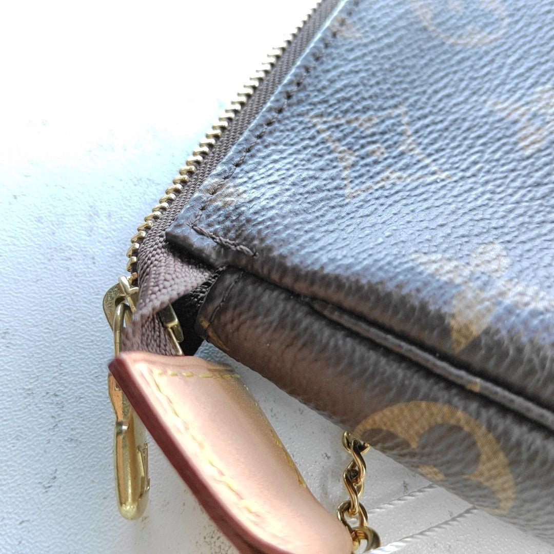 ACCESSOIRES Mini Monogram Coated Canvas Brown