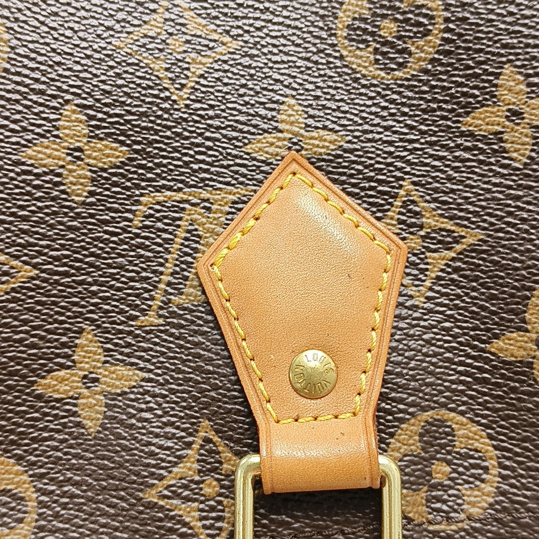 SPEEDY 30 Monogram Coated Canvas Brown