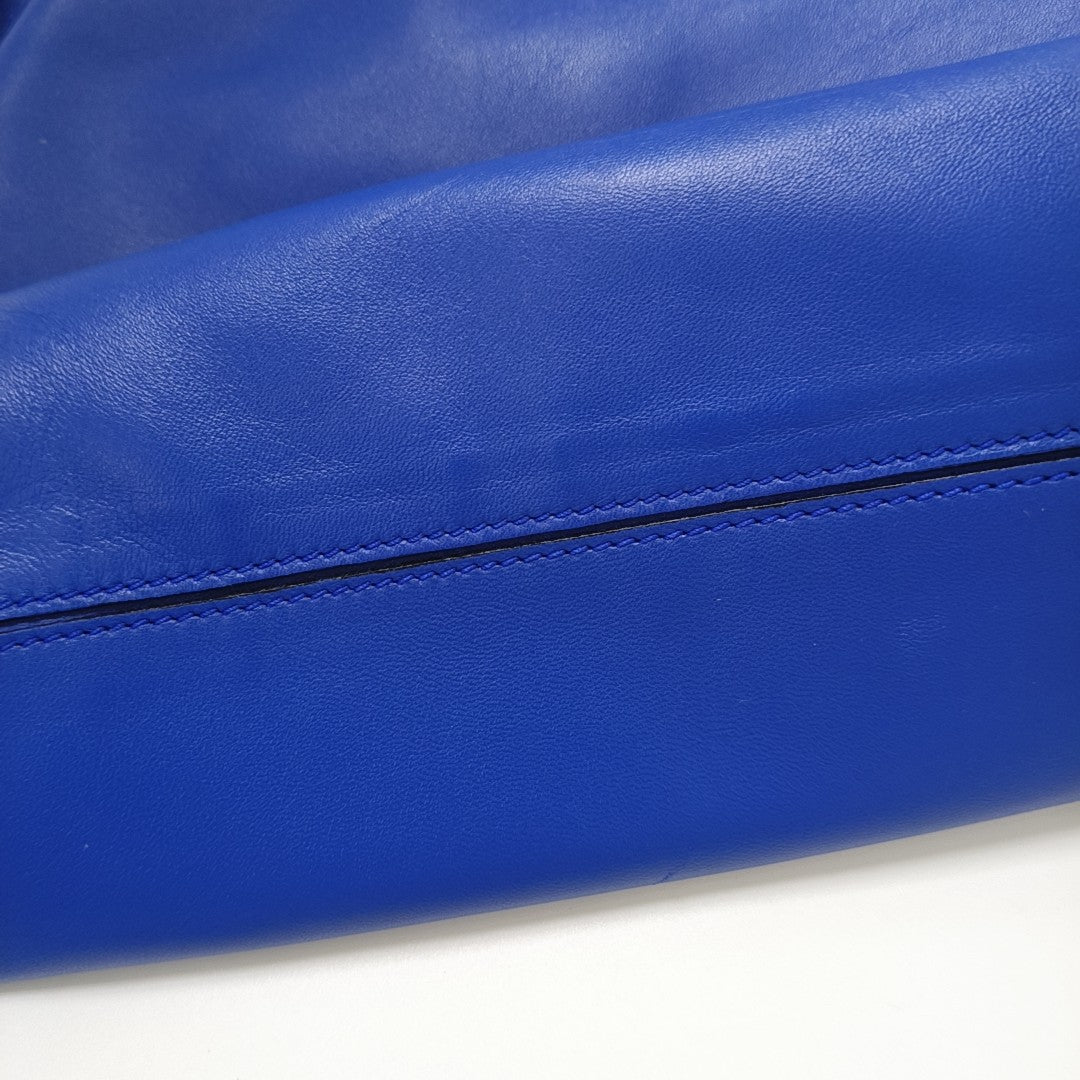 Authenticated pre-owned  Flamenco Calfskin Blue - Crossbody Bag at Looply