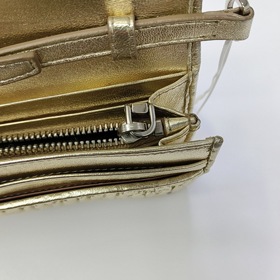 Matelassé Quilted Lambskin Gold