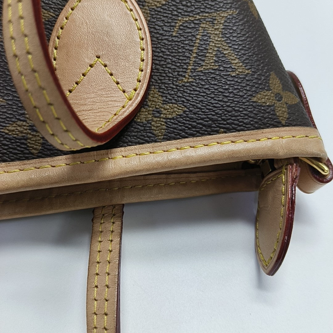 NEVERFULL BB Monogram Coated Canvas Brown