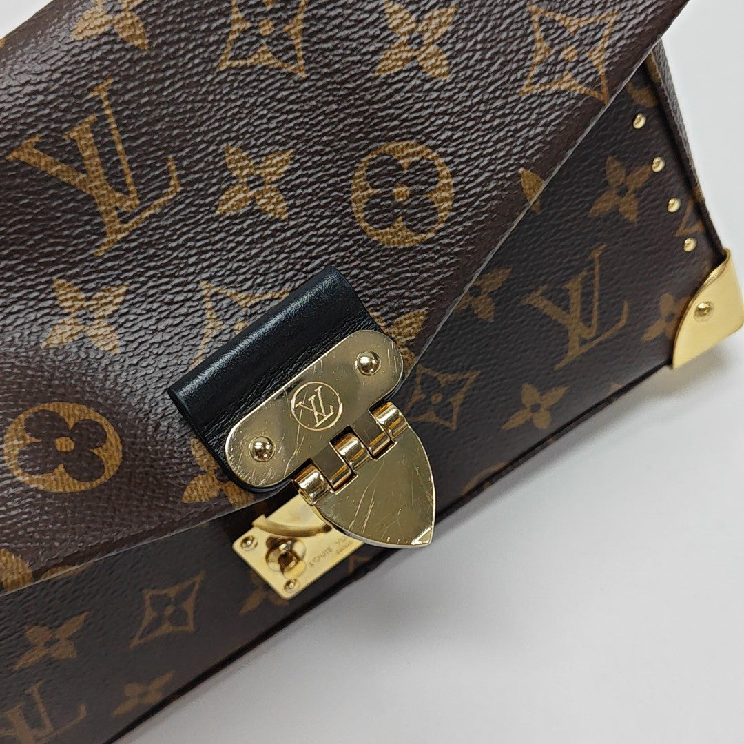 TRUNKIE Monogram Coated Canvas Brown